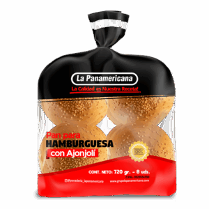 Pan de Hamburguesa con Ajonjolí 720gr - 8UND